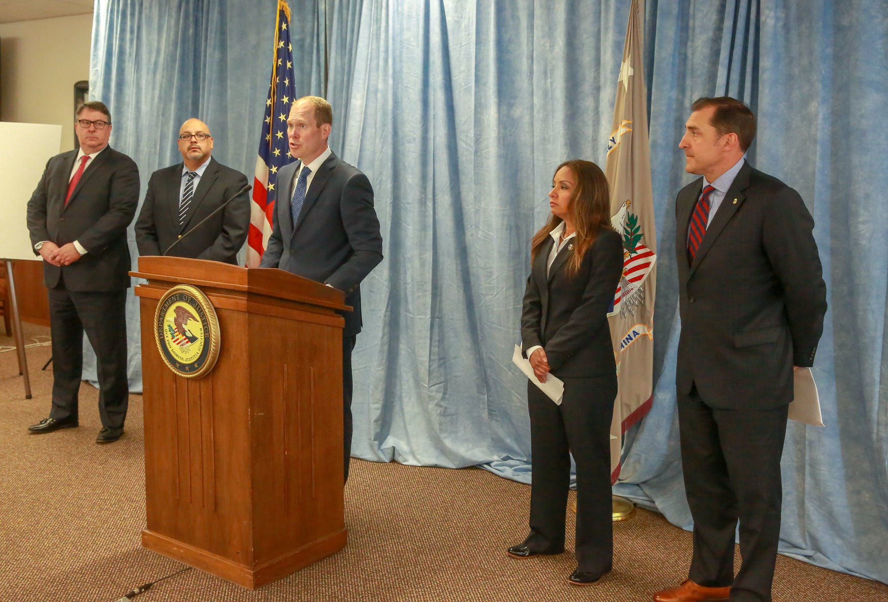 United States Attorney Thomas L. Kirsch II and ATF discuss the events surrounding the shooting of an ATF agent yesterday in Gary, Indiana.
